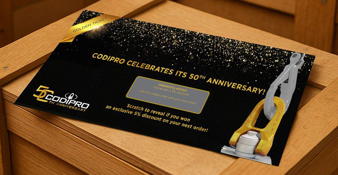 CODIPRO Turns 50 with the Golden Ticket Campaign